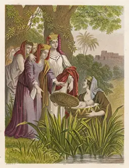 Kronheim Prints: Moses Found - Kronheim