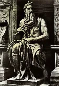 Images Dated 5th May 2017: Moses by Michaelangelo