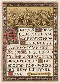Moses Raises Serpent