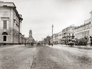 Moskva river, Moscow, Russia circa 1890