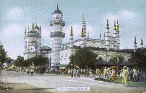 Shwe Prints: Mosque - Rangoon, Myanmar
