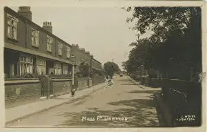 Trafford Prints: Moss Road, Urmston, Trafford, Manchester, Lancashire, England. Date: 1928