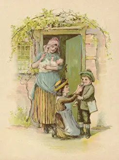 Mother / 3 Children 1890