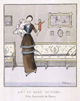 Entertains Prints: Mother / Baby / Puppet 1914
