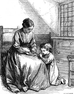 Images Dated 12th February 2016: Mother & Child Pray