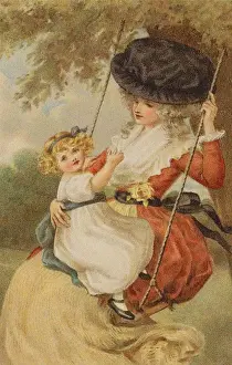 Mother & child on a swing
