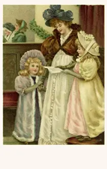 Mother & children singing