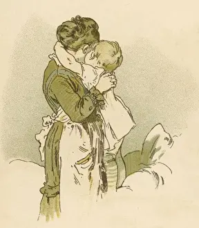 Cuddles Prints: Mother Cuddles Toddler
