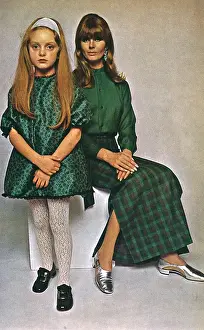 Buckle Prints: Mother and daughter party fashions, 1966