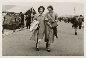 Mother and daughter take the sea air - Cleethorpes