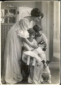 Enchanting Prints: Mother, Daughters, Doll