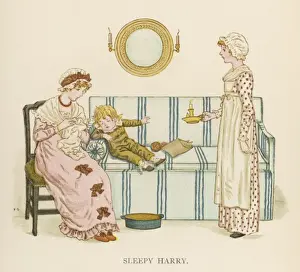 Sleepy Prints: Mother & Sleepy Boy