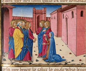 Apostles Collection: The mother of Zebedees sons begs to Jesus to have them with