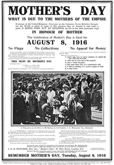 Mothers Prints: Mothers Day, WW1