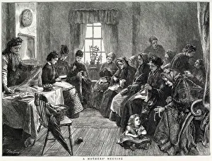 New Images July 2023 Prints: Mothers Meeting. Date: 1872