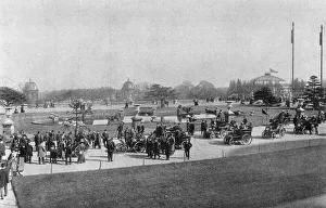 Images Dated 21st June 2018: Motor car meet at the Crystal Palace, 1899