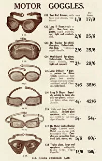 Images Dated 27th July 2017: Motor goggles 1923