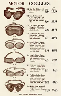 Roofless Prints: Motor goggles 1923
