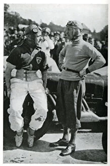Images Dated 1st November 2018: Motor racing drivers Henry Birkin with Malcolm Campbell