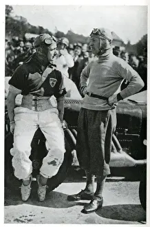 Motor racing drivers Henry Birkin with Malcolm Campbell