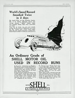 Images Dated 16th September 2019: Motor Shell Oil Advertisement