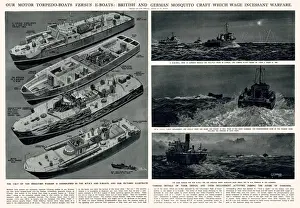Versus Prints: Motor torpedo boats v. E-boats by G. H. Davis