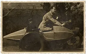Sidecar Prints: Motorbike and rocket-style sidecar