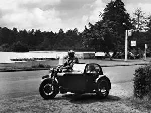 Cycles Prints: Motorbike and Sidecar