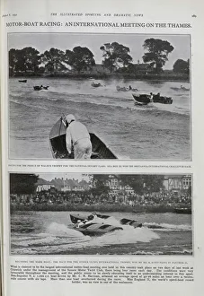Chiswick Prints: Motorboat Racing on the Thames