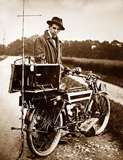 Motorcycle motorbike wit radio receiver (I think)
