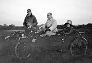 Sidecar Prints: Motorcycle with sidecar