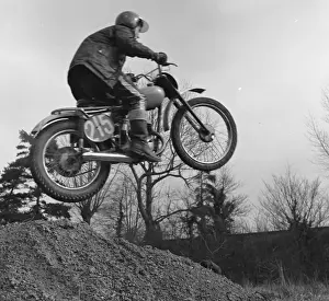 Competing Prints: Motorcyclist taking off into the air