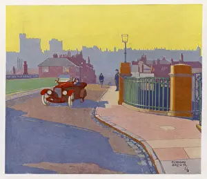 Excursion Prints: Motoring to Windsor 1916