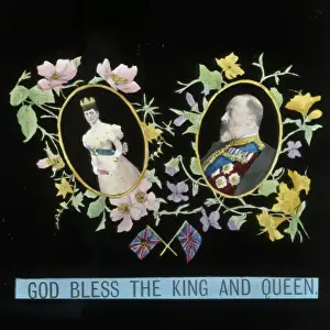 Bless Prints: Mottos - God Bless the King and Queen