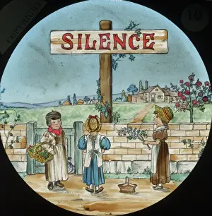 Signpost Prints: Mottos - Signpost of silence
