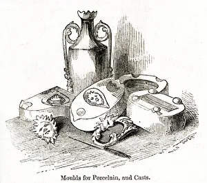 Images Dated 31st May 2019: Moulds and casts, Royal Porcelain Works, Worcester