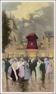 Montmartre Prints: MOULIN ROUGE NIGHTLIFE