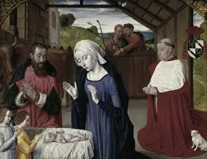Nativity Gallery: Moulins, Master of (1450-1505). The Nativity