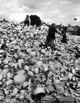 Munitions Gallery: A Mound of Aluminium, July 1940