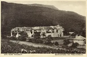 Athos Prints: Mount Athos, Greece - Philotheou Monastery