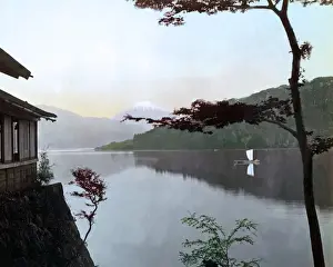 Calm Prints: Mount Fuji from Hakone Lake, Japan