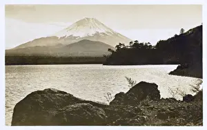Mount Fuji, Japan - with view over lake Hakone