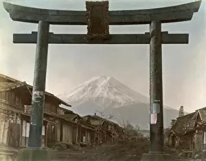 Fuji Prints: Mount Fuji and Torii, Japan