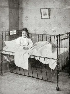 Mount Hermon Home for Girls, Hastings, Sussex - Girl in Cot