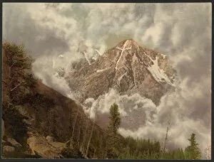 Mount of the Holy Cross in the clouds
