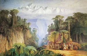 Asian Gallery: Mount Kanchenjunga from Darjeeling, by Edward Lear