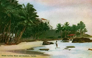 Beach Gallery: Mount Lavinia Hotel, Mount Lavinia, Ceylon (Sri Lanka)