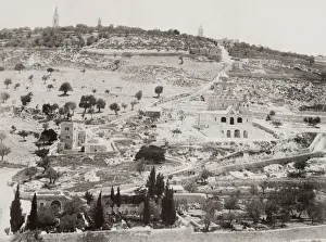 Rampart Prints: Mount of Olives and Russian Orthodox church, Jerusalem
