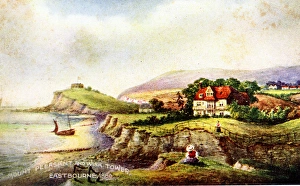 1860 Collection: Mount Pleasant and Wish Tower, Eastbourne, Sussex