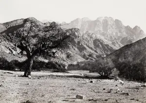 Natural Depression Prints: Mount Serbal from the Wadee Feyran, Wadi Feiran